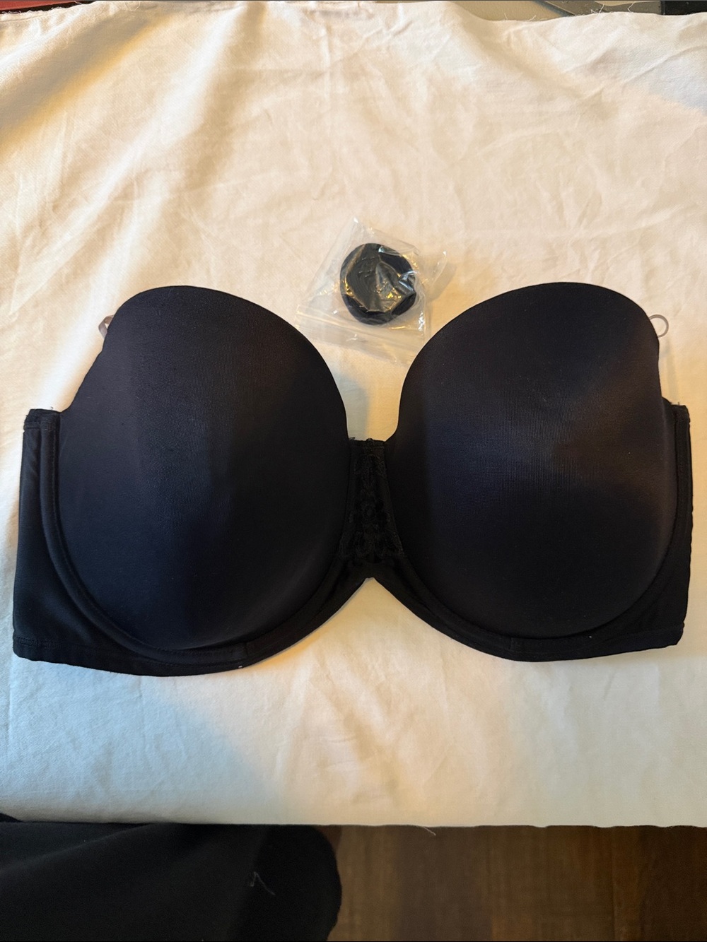 Vanity Fair Black Strapless Push-Up Bra